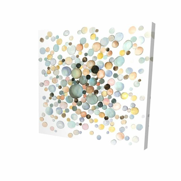 Begin Home Decor 16 x 16 in. Little Bubbles-Print on Canvas 2080-1616-AB90
